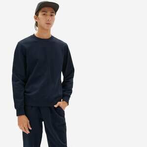Everlane The French Terry Crew | Uniform Blue Base - Size M